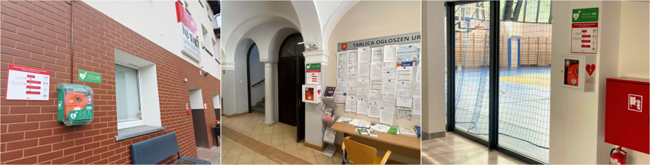 Defibrylatory zamontowane w obiektach użyteczności publicznej Defibrylatory zamontowane w obiektach użyteczności publicznej