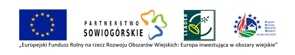 Logotypy Unia Europejska, Partnerstwo Sowiog&oacute;rskie, Leader, PROW