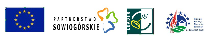 Logotypy Unia Europejska, Partnerstwo Sowiog&oacute;rskie, Leader, PROW