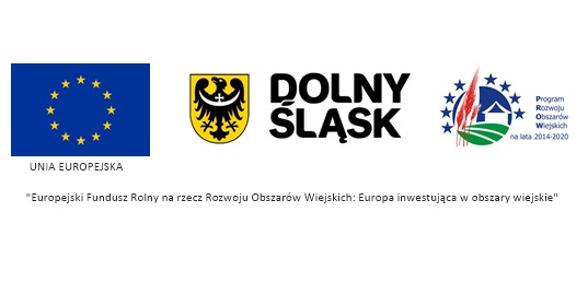 Logo Unii Europejskiej, Dolnego Śląska i PROW