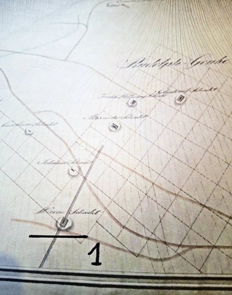Archiwalna mapa kopalni 
