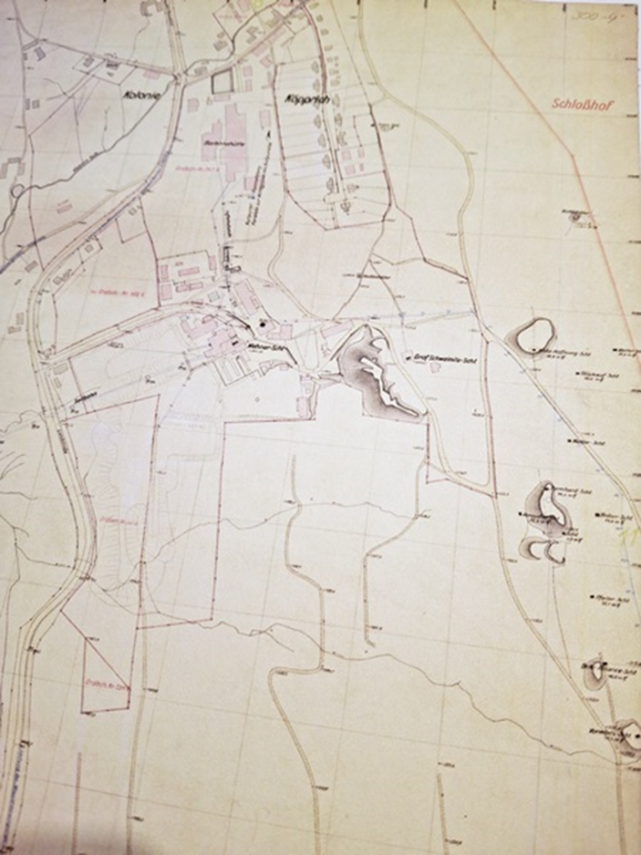 4. Archiwalna mapa g&oacute;rnicza kopalni 